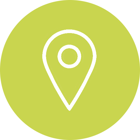 Green circle with location marker